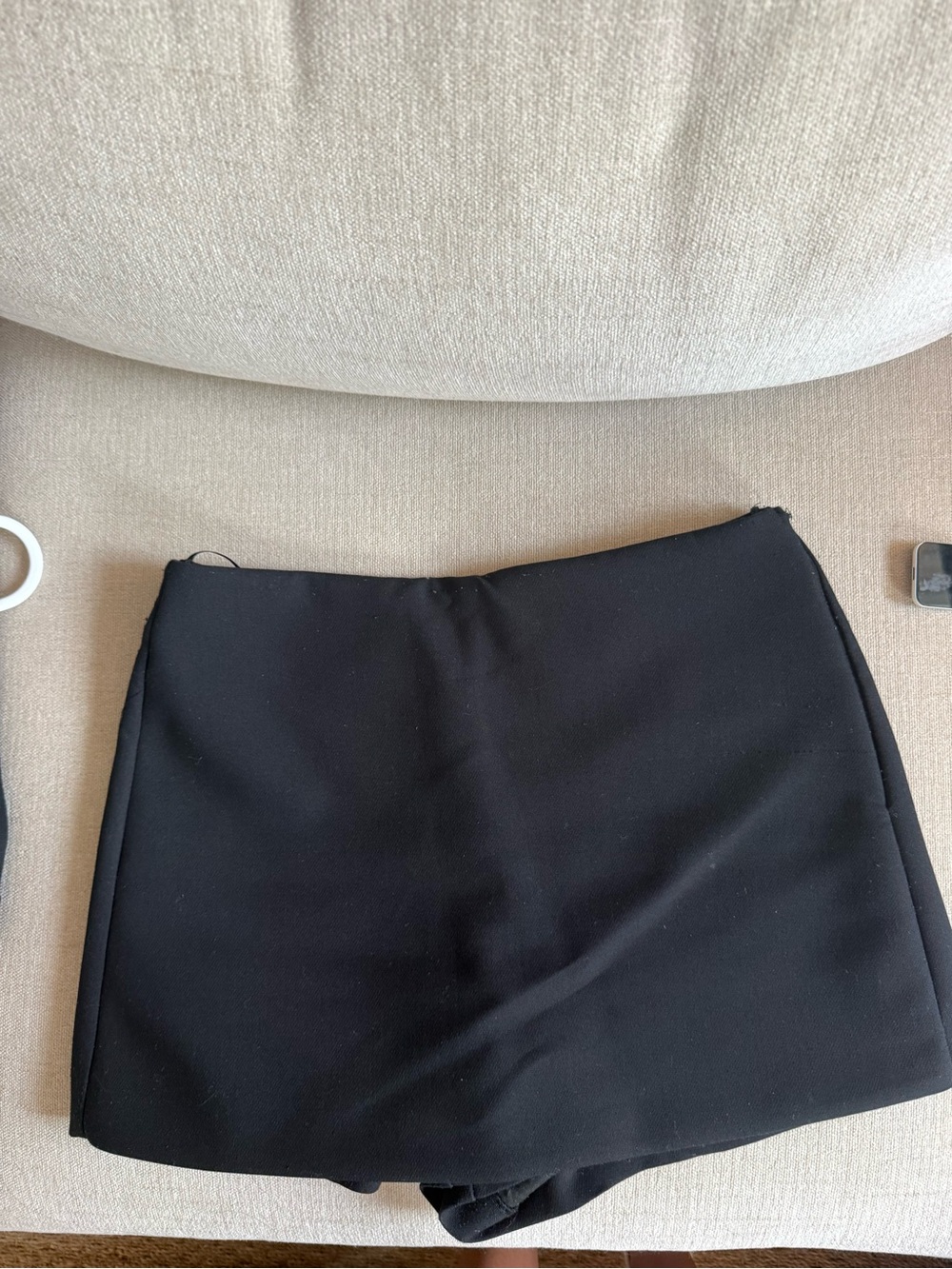 Zara Black High-Waist Mini Skirt